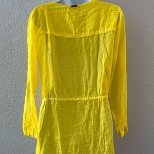 Vix Sofia By Vix Solid Yellow Chemise Dress Cover Up